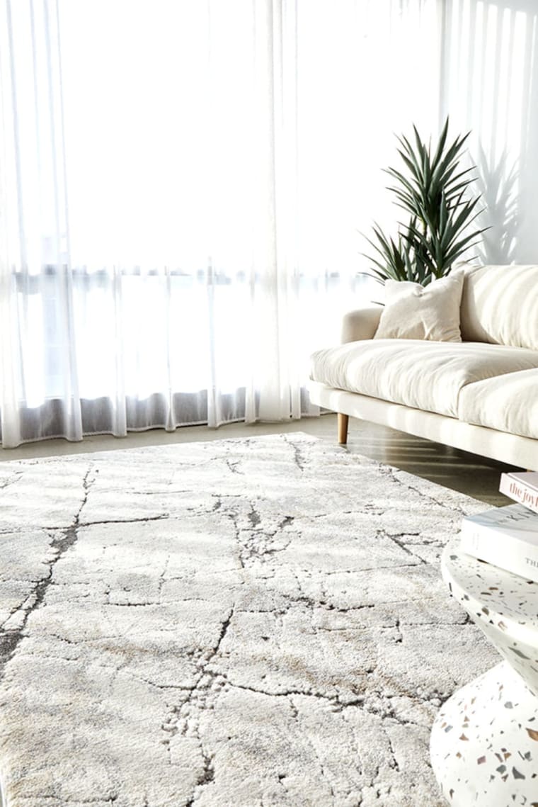 Mineral 444 Floor Rug Stone color Stone