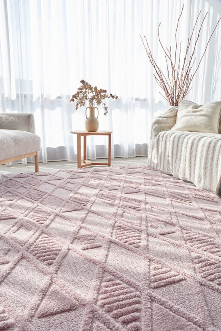 Marigold Lisa Floor Rug Pink color Pink