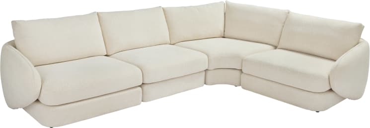 Esme Kent Bisque Corner Sofa - 4 Seater color Kent Bisque