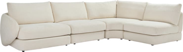 Esme Kent Bisque Sofa - 4 Seater RAF Terminal color Kent Bisque