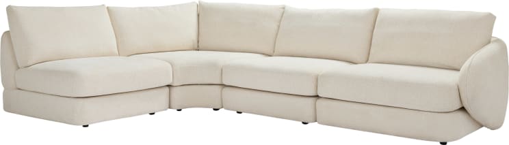Esme Kent Bisque Sofa - 4 Seater LAF Terminal color Kent Bisque