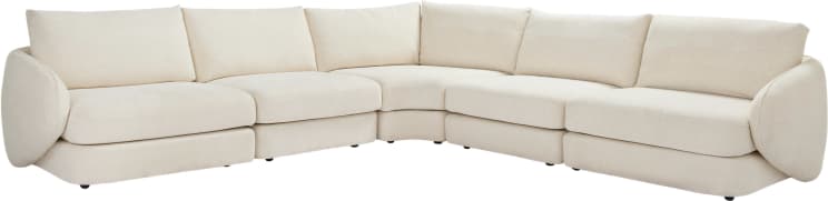 Esme Kent Bisque Corner Sofa - 5 Seater color Kent Bisque