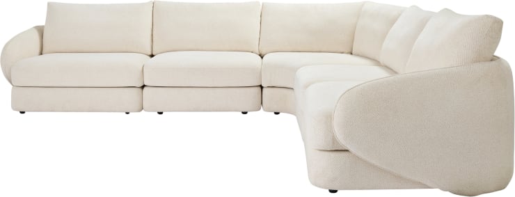 Esme Kent Bisque Corner Sofa - 5 Seater color Kent Bisque