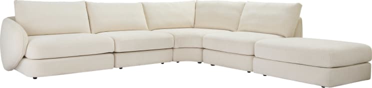 Esme Kent Bisque Sofa - 5 Seater RAF Terminal color Kent Bisque