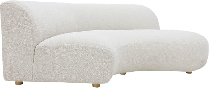 Greer Alba Oatmeal Terminal Right Facing Sofa Module color Alba Oatmeal