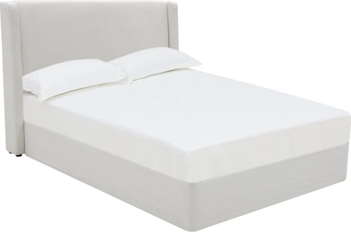 Wing Gas Lift Bed California Ivory color California Ivory