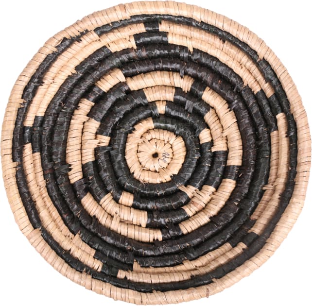 Tanza Wall Hanging Basket - 32cm color Black/Natural