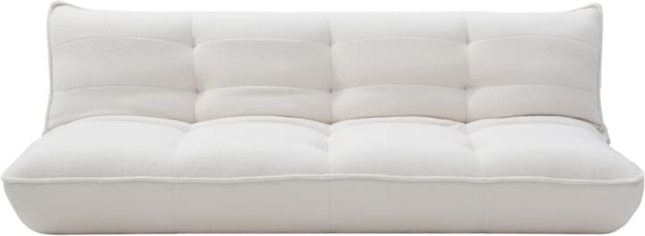 Harlee Misha Boucle Ivory 3-Seater Sofa Bed color Ivory