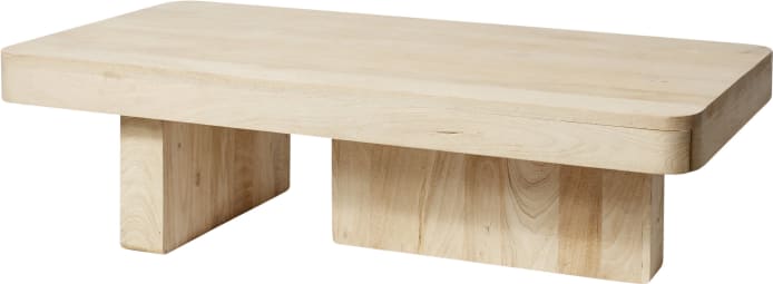 Furaha Solid Wood Natural Coffee Table color Natural