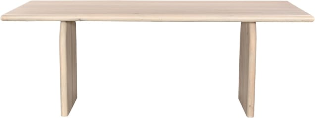 Neve Mango Wood Dining Table color Oak