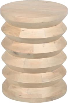 Palma Mango Wood Side Table color Natural