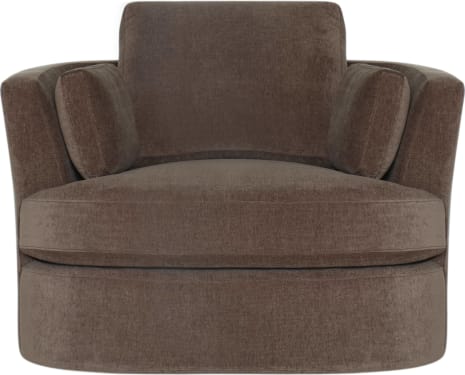 Lax Muse Chocolate Swivel Chair color Muse Chocolate