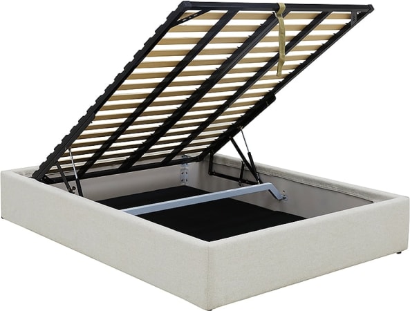 Leo Gas Lift Bed California Ivory color California Ivory