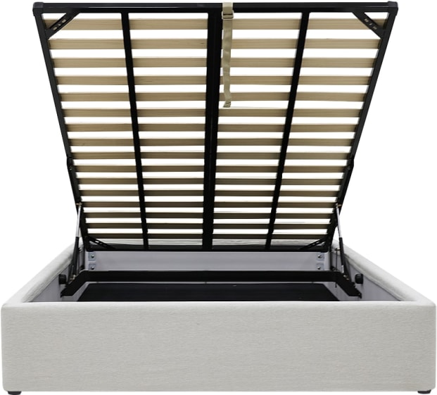 Leo Gas Lift Bed California Ivory color California Ivory