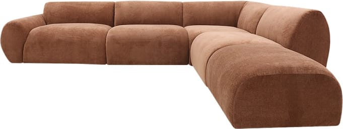 Malmo Muse Rust Sofa - 5 Seater RAF Terminal color Muse Rust