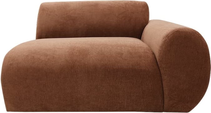Malmo Muse Rust 1 Seat Right Arm Facing Sofa Module color Muse Rust