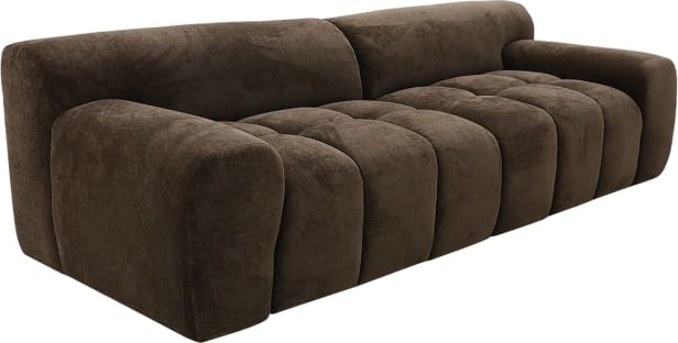 Poppy Muse Chocolate Modular Sofa - 3 Seater color Muse Chocolate
