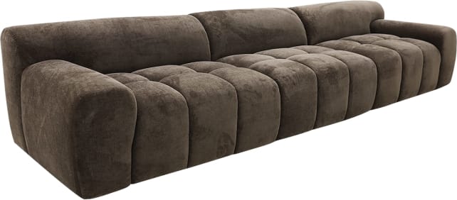Poppy Muse Chocolate Modular Sofa - 4 Seater color Muse Chocolate
