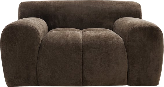 Poppy Muse Chocolate Armchair color Muse Chocolate