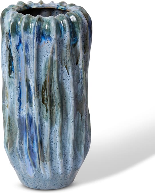Alberto Tall Vase - 15 x 15 x 31cm color Blue