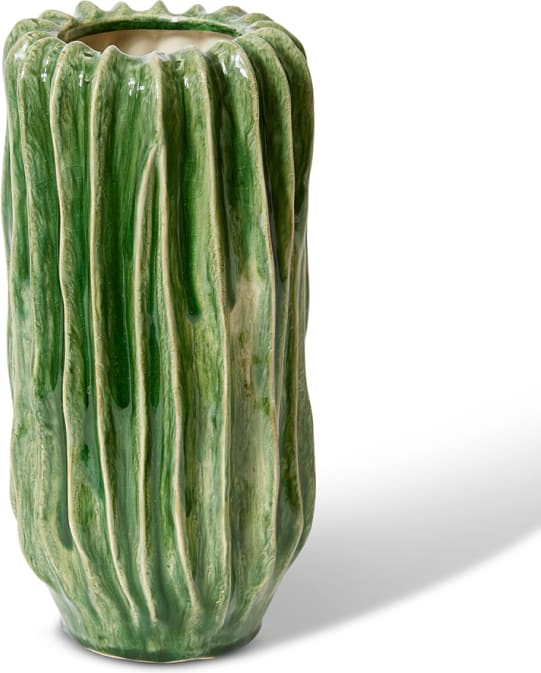 Alberto Tall Vase - 15 x 15 x 31cm color Green