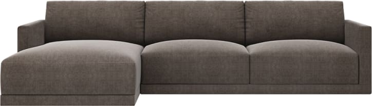 Haven Muse Mink Chaise Sofa - 3 Seater color Muse Mink