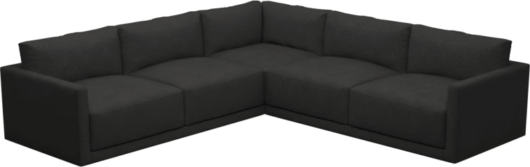 Haven California Charcoal Modular Sofa - 7 Seater color California Charcoal