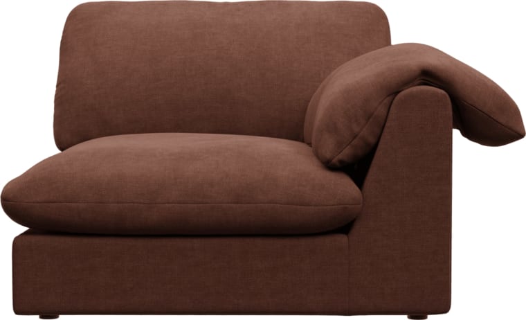 Ludlow Muse Rust Right Arm Facing Chair Module color Muse Rust