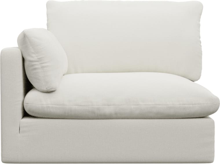 Willow Tribute Shell 1 Seat Left Arm Facing Sofa Module color Tribute Shell