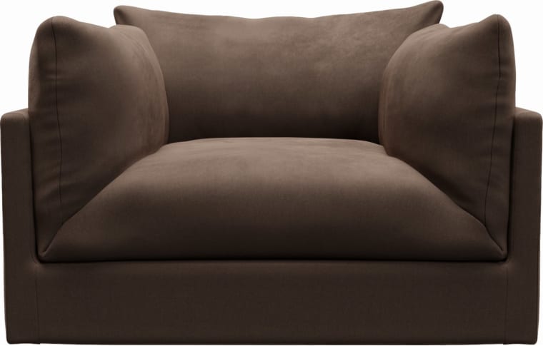Finley Muse Chocolate Armchair color Muse Chocolate