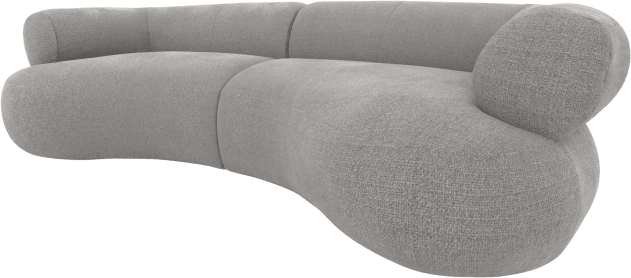 Colette Toorak Pebble Sofa - 3 Seater color Toorak Pebble
