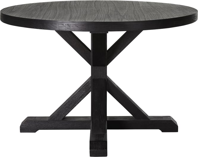 Balmain Round Dining Table Black color Black