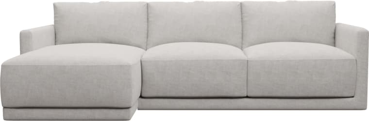 Haven Apt Avon Mineral Chaise Sofa color Avon Mineral
