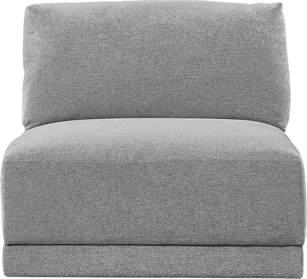 Haven California Slate Armless Sofa Chair Module color California Slate