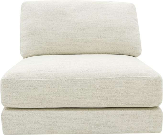 Monica Avon Mineral Armless Sofa Chair Module color Avon Mineral