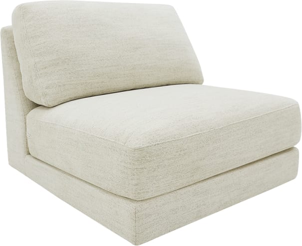 Monica Avon Mineral Armless Sofa Chair Module color Avon Mineral