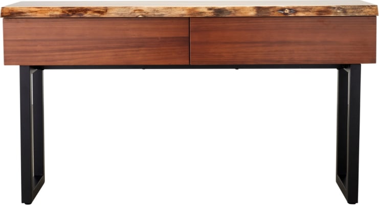 Croft Australian Blackwood Console Table - 2 Drawer color Blackwood