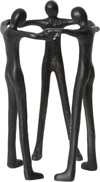 Friendship Sculpture Black - 23cm x 22cm x 37cm color Black
