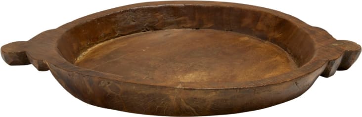 Bharat Wooden Tray - 49cm x 36cm x 4cm color Natural
