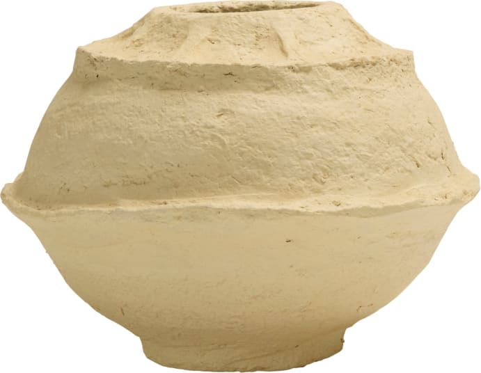 Aphra Paper Mache Pot Large - 36cm x 36cm x 26cm color Natural