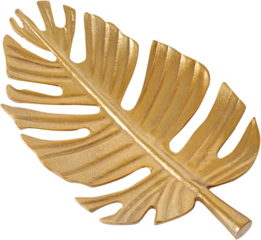 Leaf Tray Gold - 40cm x 22cm x 5cm 