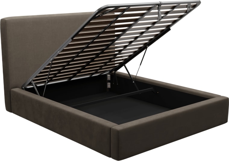 Felix Gas Lift Bed Muse Mink color Muse Mink