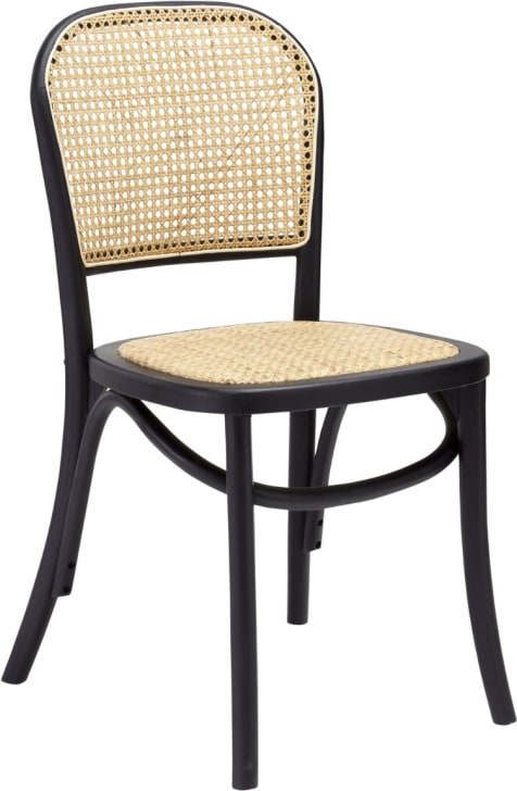 Laguna Dining Chair Black / Natural color Black/Natural