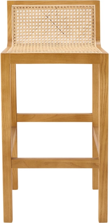 Zeta Natural & Rattan Counter Stool color Natural