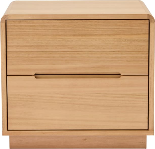 Chloe Bedside Table - 2 Drawer color Natural
