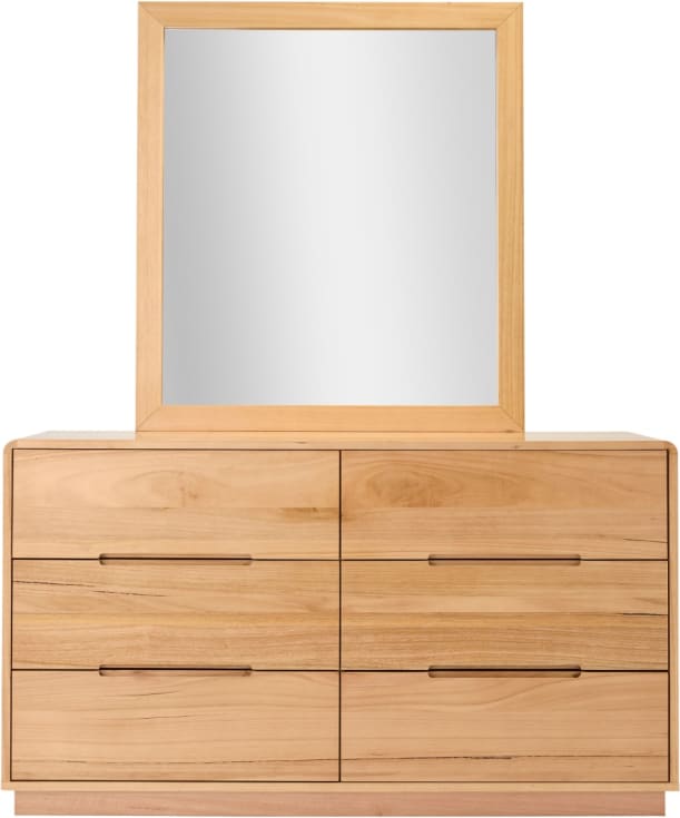 Chloe Dresser with Mirror color Natural