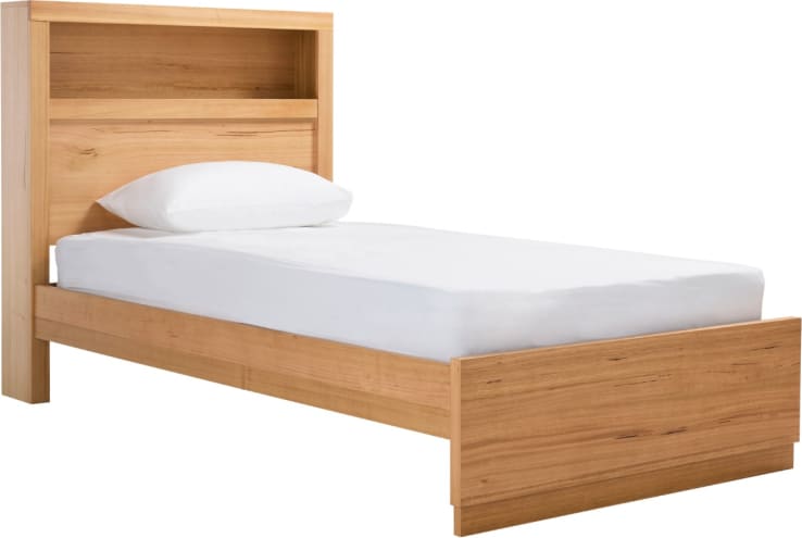 Clemence Bookend Headboard Kids Bed color Natural