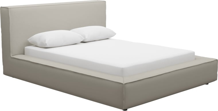 Riley Bed Frame View Cream color View Cream