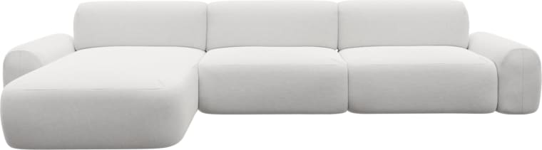 Beckett Muse Frost Chaise Sofa - 3 Seater color Muse Frost