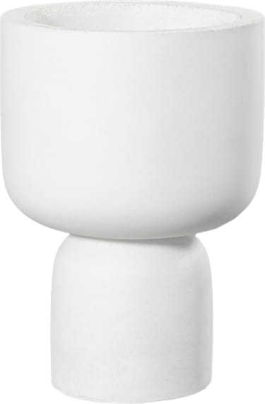 Peppe Concrete Planter White - 20cm x 28cm color White